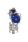 High Pressure Systems Segment Ball Valve With PTFE Seat For Water Treatment