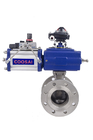 DN1200 Manual Operation Segmented V Ball Valve For High Pressure Systems