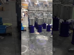 Çift eylemli pnevmatik aktüatörlü çamur bıçağı kapak valfi