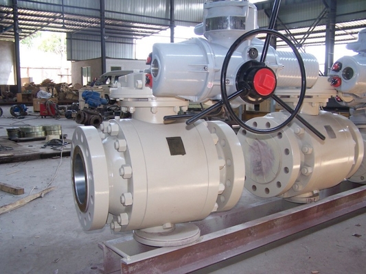 Double Block Soft Seat Trunnion Ball Valve for 16 Inch Pipes and High Standards